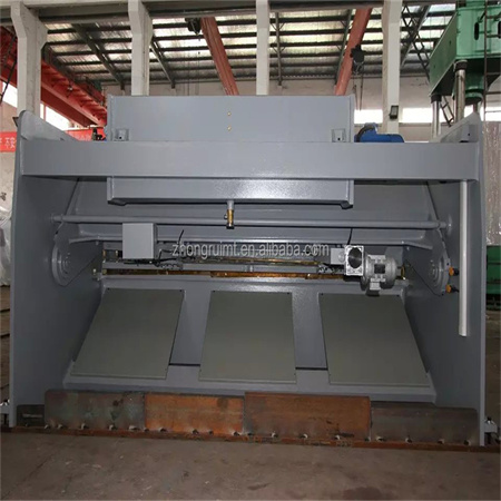 Mesin geser guillotine hidrolik qc12y otomatis penuh 6000 dengan pembersihan blade otomatis